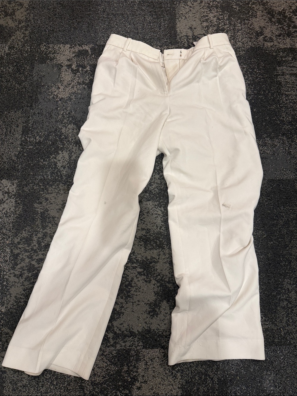 Abercrombie & Fitch Women's White Tailored Trousers